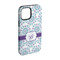 Mandala Floral iPhone 15 Pro Tough Case - Angle