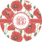 Poppies 1" Multipurpose Round Labels - Single Sticker