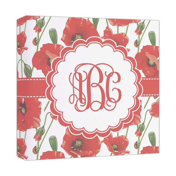 Custom Poppies Canvas Print - 12x12 (Personalized)