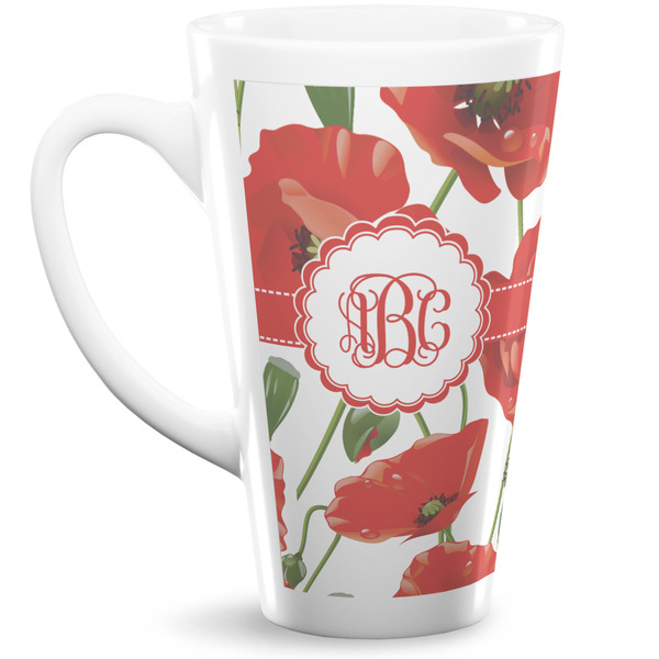 Custom Poppies Latte Mug (Personalized)
