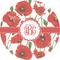 Poppies 2" Multipurpose Round Labels - Single Sticker