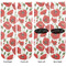 Poppies Adult Crew Socks - Double Pair - Front and Back - Apvl