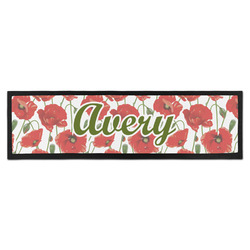 Poppies Bar Mat (Personalized)