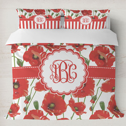 Poppies Duvet Cover Set - King (Personalized)