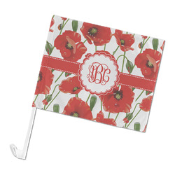 Poppies Car Flag - Large (Personalized)