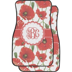 Poppies Car Floor Mats (Front Seat) (Personalized)
