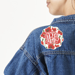 Poppies Twill Iron On Patch - Custom Shape - Large (Personalized)