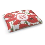 Poppies Dog Bed - Medium w/ Monogram