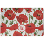 Poppies Dog Food Mat w/ Monogram