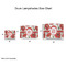 Poppies Drum Lampshades - Sizing Chart