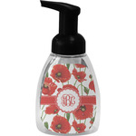 Poppies Foam Soap Bottle - Black (Personalized)