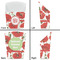 Poppies French Fry Favor Box - Front & Back View