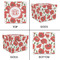 Poppies Gift Boxes with Lid - Canvas Wrapped - Large - Approval