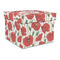 Poppies Gift Boxes with Lid - Canvas Wrapped - Large - Front/Main