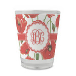 Poppies Glass Shot Glass - 1.5 oz - Single (Personalized)