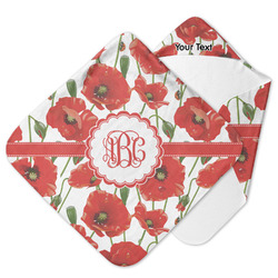Poppies Hooded Baby Towel (Personalized)