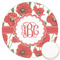 Poppies Icing Circle - Large - Front