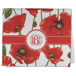 Poppies Kitchen Towel - Poly Cotton w/ Monograms