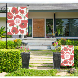 Poppies Large Garden Flag - Double Sided (Personalized)