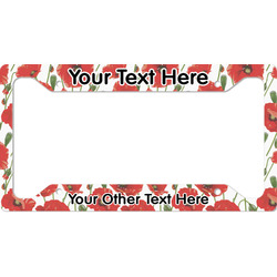 Poppies License Plate Frame (Personalized)