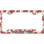 Poppies License Plate Frame - Style C (Personalized)