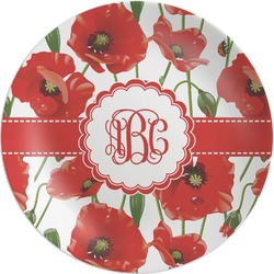 Poppies Melamine Plate (Personalized)