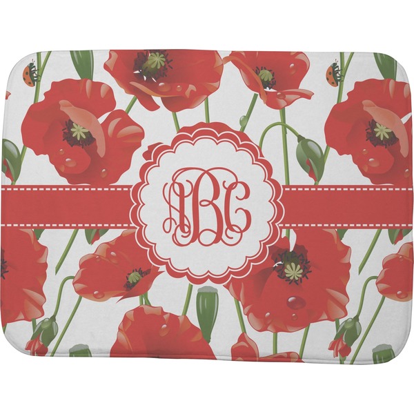 Custom Poppies Memory Foam Bath Mat - 48"x36" (Personalized)