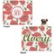 Poppies Microfleece Dog Blanket - Large- Front & Back