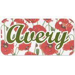 Poppies Mini/Bicycle License Plate (2 Holes) (Personalized)