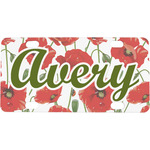 Poppies Mini/Bicycle License Plate (Personalized)