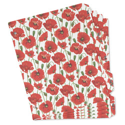 Poppies Binder Tab Divider - Set of 5 (Personalized)