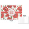 Poppies Disposable Paper Placemat - Front & Back