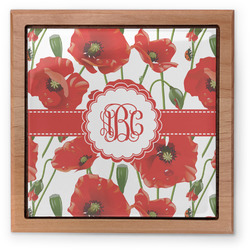 Poppies Pet Urn w/ Monogram