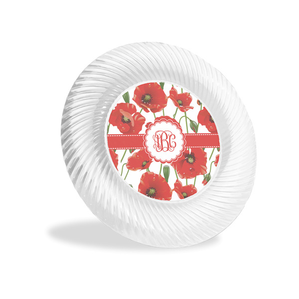 Custom Poppies Plastic Party Appetizer & Dessert Plates - 6" (Personalized)