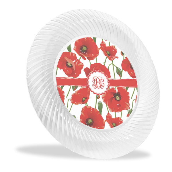 Custom Poppies Plastic Party Dinner Plates - 10" (Personalized)