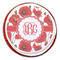 Poppies Printed Icing Circle - Large - On Cookie