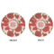 Poppies Round Linen Placemats - APPROVAL (double sided)