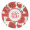 Poppies Round Paper Coaster - Approval