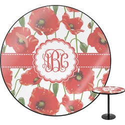 Poppies Round Table - 24" (Personalized)