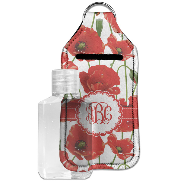 Custom Poppies Hand Sanitizer & Keychain Holder - Large (Personalized)