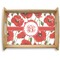 Poppies Serving Tray Wood Large - Main