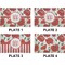 Poppies Set of Rectangular Dinner Plates (Approval)