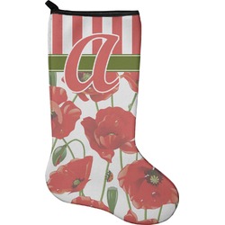 Poppies Holiday Stocking - Single-Sided - Neoprene (Personalized)
