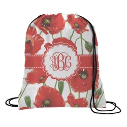 Poppies Drawstring Backpack - Small (Personalized)