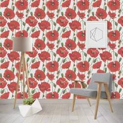 Poppies Wallpaper & Surface Covering (Peel & Stick - Repositionable)