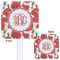 Poppies White Plastic Stir Stick - Double Sided - Approval