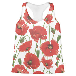 Poppies Womens Racerback Tank Top - Small