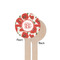 Poppies Wooden 7.5" Stir Stick - Round - Single Sided - Front & Back