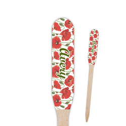 Poppies Paddle Wooden Food Picks (Personalized)