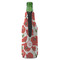 Poppies Zipper Bottle Cooler - BACK (bottle)